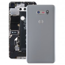 LG V30 / VS996 / LS998U / H933 / LS998U / H930用カメラレンズ＆指紋センサーとバッテリーバックカバー（シルバー）