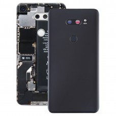 Акумулятор Задня кришка з об'єктиву камери і датчика відбитків пальців для LG V30 + / VS996 / LS998U / H933 / H930 / LS998U (чорний)