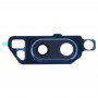 Lentille de caméra arrière + couvercle avec adhésif pour lg v30 (bleu)