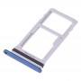 SIM Card Tray + SIM Card Tray / Micro SD Card Tray for LG G7 ThinQ G710 G710EM G710PM G710VMP G710ULM (Blue)