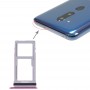 La bandeja de tarjeta SIM bandeja de tarjeta SIM + / bandeja de tarjeta Micro SD para LG G710 G7 Thinq G710EM G710PM G710VMP G710ULM (rojo púrpura)