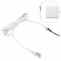 45W 60W 85W Power Adapter Charger L Tip მაგნიტური კაბელი Apple MacBook (თეთრი)