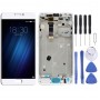 LCD Screen and Digitizer Full Assembly with Frame for Meizu U20 (White)