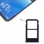 La bandeja de tarjeta SIM bandeja de tarjeta SIM para Meizu + 16 Plus (Negro)