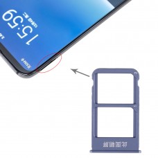 Taca karta SIM + taca karta SIM dla Meizu 16 Plus (niebieski)
