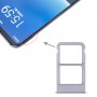 La bandeja de tarjeta SIM bandeja de tarjeta SIM para Meizu + 16 Plus (plata)