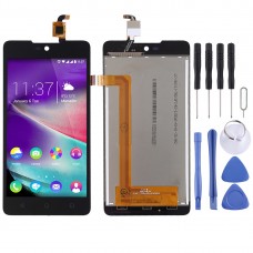 LCD Screen and Digitizer Full Assembly for Wiko Rainbow Lite(Black) 