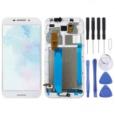 LCD Screen and Digitizer Full Assembly with Frame for Vodafone Smart N8 VFD610(White) 