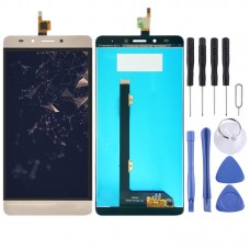 LCD Screen and Digitizer Full Assembly for Tecno Infinix Note 3 Pro X601(Gold) 