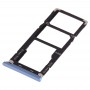 SIM-карты лоток + SIM-карты лоток + Micro SD-карты лоток для Tecno Camon X Pro / Ca8 (синий)