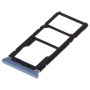 SIM vassoio di carta + vassoio di carta di SIM + Micro SD Card per vassoio Tecno Camon X Pro / CA8 (blu)