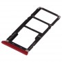 SIM Card Tray + SIM Card Tray + Micro SD Card Tray for Tecno Camon X Pro / Ca8 (Red)