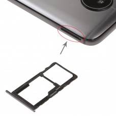 SIM-карти лоток + SIM-карти лоток / Micro SD-карти лоток для Motorola Moto G5S (чорний)