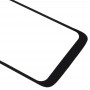 Elülső képernyő Külső üveglencse a Motorola Moto G7 játékhoz (fekete)