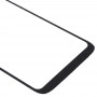 Pantalla frontal lente de cristal externa para Motorola Moto G7 de alimentación (Negro)