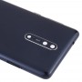 Couverture arrière de la batterie avec lentille de caméra et touches latérales pour Nokia 8 (bleu)
