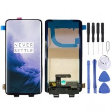 LCD Screen and Digitizer Full Assembly with Frame for OnePlus 7 Pro (Black)