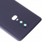Матовий батареї задня кришка з об'єктиву камери для OnePlus 6 (чорний)