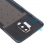 חזרה סוללה מקורית כיסוי עם מצלמת עדשה עבור OnePlus 6T (חלבי שחור)
