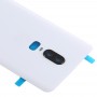 Couvercle arrière de la batterie de surface lisse pour Oneplus 6 (blanc)