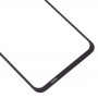Передний экран Наружный стеклянный объектив для OnePlus 7 (черный)