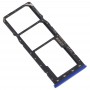 SIM kártya tálca + SIM kártya tálca + mikro SD kártya tálca az OPPO Realme 3 Pro (kék) számára