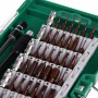 60 in 1 S2 Werkzeugstahl-Präzisions-Schraubenzieher Nutdriver Bit-Reparatur-Werkzeug-Kit (Grün)