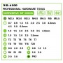 60 in 1 s2 työkalu teräs tarkkuus ruuvimeisselipähkinän bittin korjaustyökalut (vihreä)