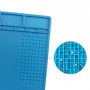 BEST-S-120 Heat-resistant BGA Soldering Station Silicone Heat Gun Insulation Pad Repair Tools Maintenance Platform Desk Mat(Blue)