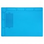 BEST-S-130 Heat-resistant BGA Soldering Station Silicone Heat Gun Insulation Pad Repair Tools Maintenance Platform Desk Mat(Blue)