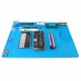 BEST-S-140 Heat-resistant BGA Soldering Station Silicone Heat Gun Insulation Pad Repair Tools Maintenance Platform Desk Mat(Blue)