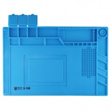 Best-S-160 tepelně odolná BGA pájecí stanice silikonové tepelné pistole izolační podložka opravy nástrojů Údržba platformy Desk mat (modrá)  