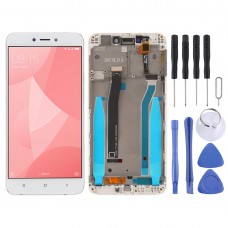 LCD Screen and Digitizer Full Assembly with Frame for Xiaomi Redmi 4X (White)