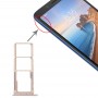 SIM-kortfack + SIM-kortfack + Micro SD-kortfack för Xiaomi RedMi 7A (guld)