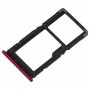 SIM Card Tray + SIM Card Tray / Micro SD Card Tray for Xiaomi Redmi Note 7 / Redmi Note 7 Pro(Red)