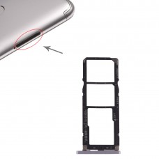 SIM-Karten-Behälter + SIM-Karten-Behälter + Micro SD-Karte für Xiaomi Redmi S2 (Gray)