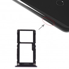 Bandeja de tarjeta SIM + micro sd para Xiaomi MI 8 Lite (Negro)