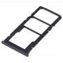 SIM vassoio di carta + vassoio di carta di SIM + Micro SD Card per Xiaomi redmi 7 (nero)