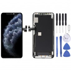 Ekran LCD Materiał OLED i Digitizer pełny montaż z ramką dla iPhone 11 Pro Max (czarny)