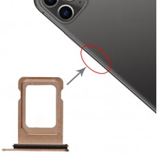 SIM ბარათის უჯრა + SIM ბარათის უჯრა iPhone 11 Pro Max / 11 Pro (Gold)