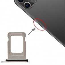 SIM Card Tray + SIM ბარათის უჯრა iPhone 11 Pro Max / 11 Pro (ვერცხლისფერი)