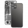 Стеклянная задняя крышка аккумулятора Крышка для iPhone 11 Pro (черный)