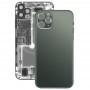 Стеклянная задняя крышка аккумулятора Крышка для iPhone 11 Pro (зеленый)
