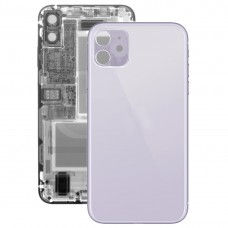 Стеклянная задняя крышка аккумулятора Крышка для iPhone 11 (фиолетовый)