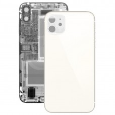 זכוכית סוללה כריכה אחורית עבור 11 iPhone (לבן)