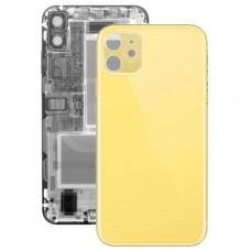 Стеклянная задняя крышка аккумулятора Крышка для iPhone 11 (желтый)