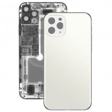 Стъклена батерия Назад Корица за iPhone 11 Pro max (бял)