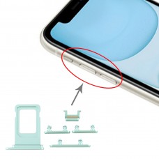 SIM-Karten-Behälter + Side Key für iPhone 11 (Grün)