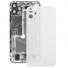 Transparent frostat glasbatteri baklucka för iPhone 11 (transparent)