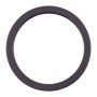 2 PCS Obiettivo fotocamera posteriore di vetro metallo Protector Hoop Ring per iPhone 11 (nero)
